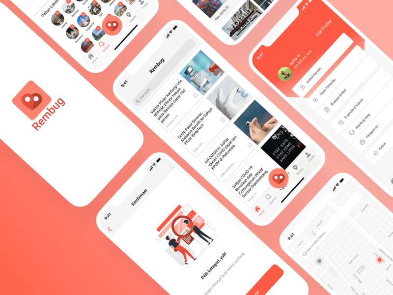 Highlight image for UI Kit: Rembug App