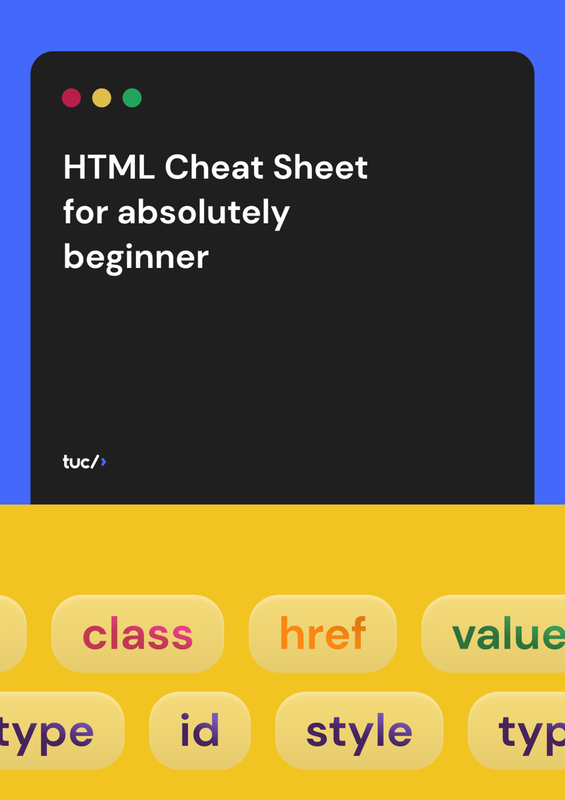 Highlight image 1 for HTML Cheat Sheet for absolutely beginner