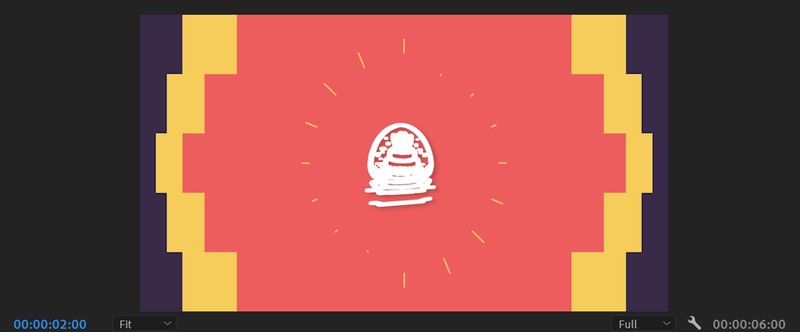 Highlight image for Motion logo opener orange future template 