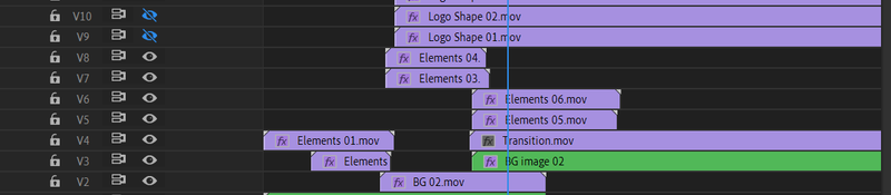 Highlight image for Motion Logo Opener Flow Purple Template Free