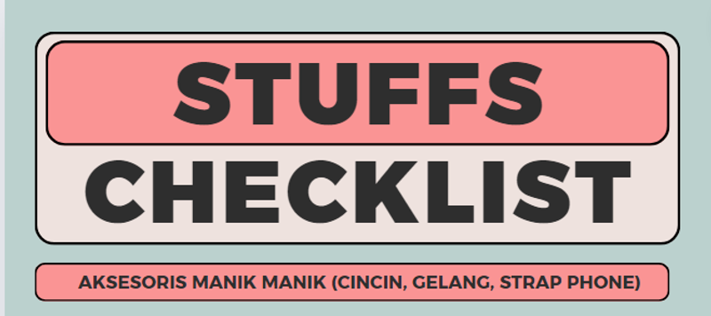 Highlight image for (FREE) Checklist Persiapan membuat aksesoris dengan Manik Manik