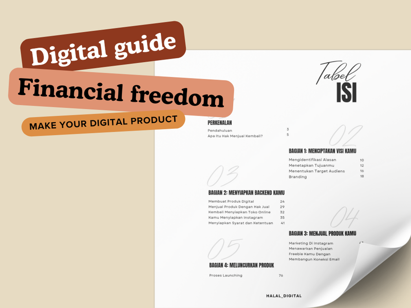 Highlight image for Digital Guide Financial Freedom (dengan hak jual kembali)