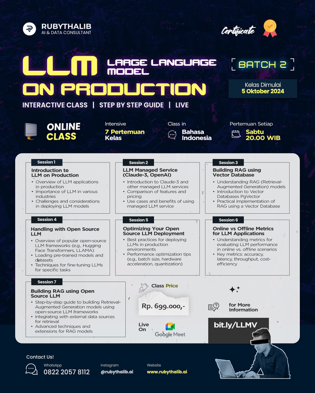 Highlight image 1 for Online Class LLM on Production - Batch 2