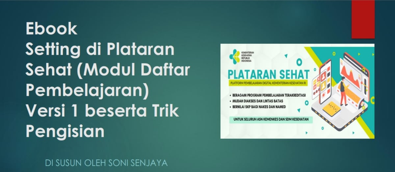 Highlight image for Ebook Setting di Plataran Sehat (Modul Daftar Pembelajaran)Versi 1 beserta Trik Pengisian