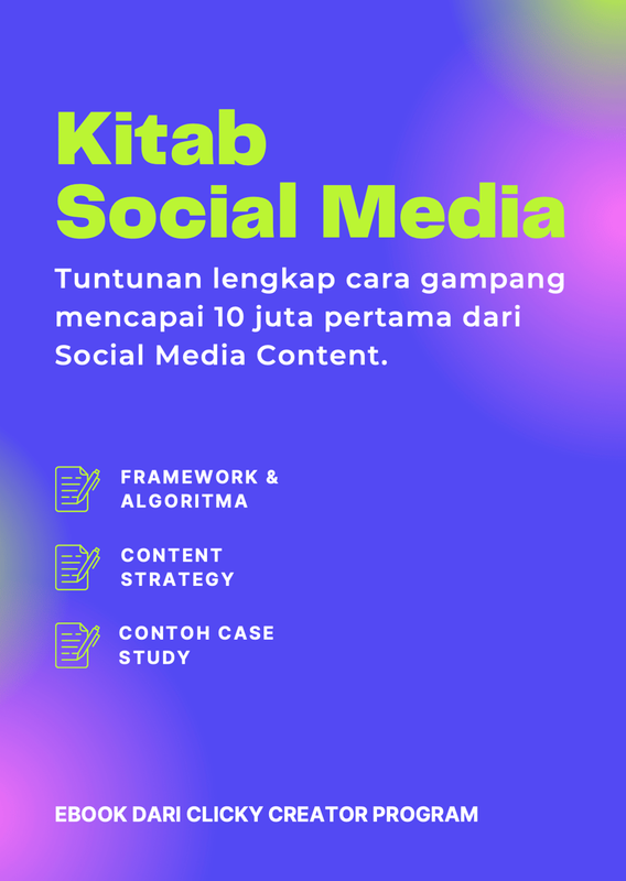Highlight image for E-Book "Rahasia Sukses Raih 10 Juta Pertama dari Konten Media Sosial!"