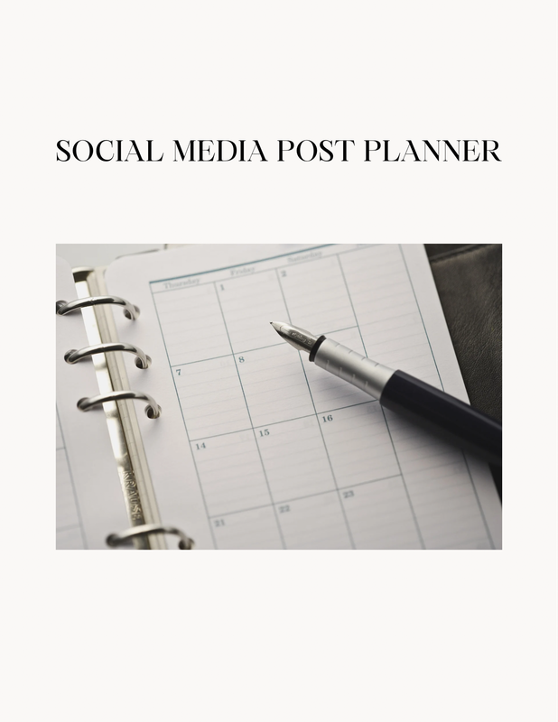 Highlight image for Social Media Post Planner (Printable and Editable)