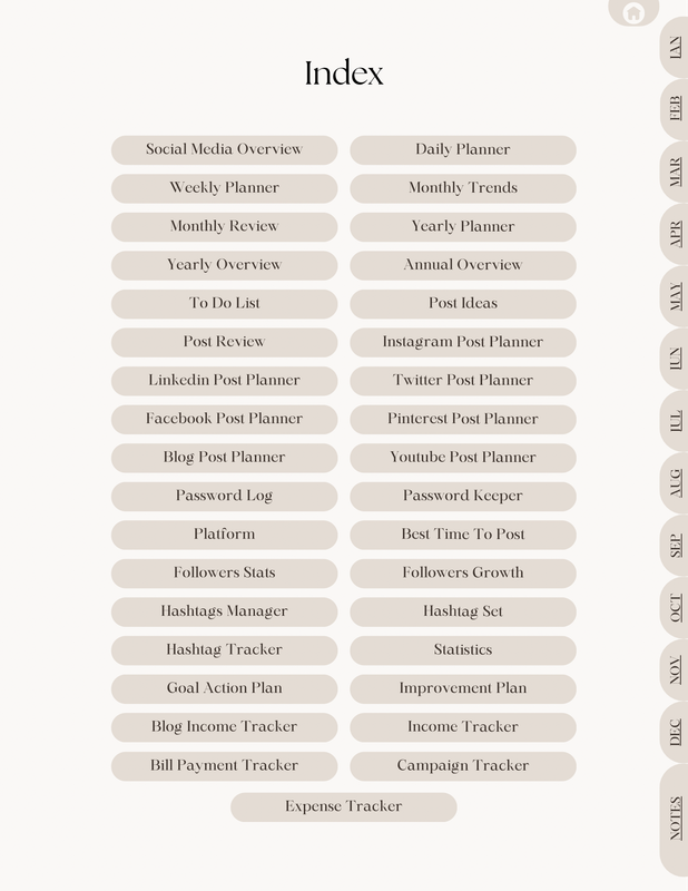 Highlight image for Social Media Post Planner (Printable and Editable)