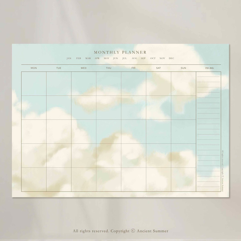 Highlight image 7 for Aesthetic Planner | Printable Planner and Habit Tracker Bundle