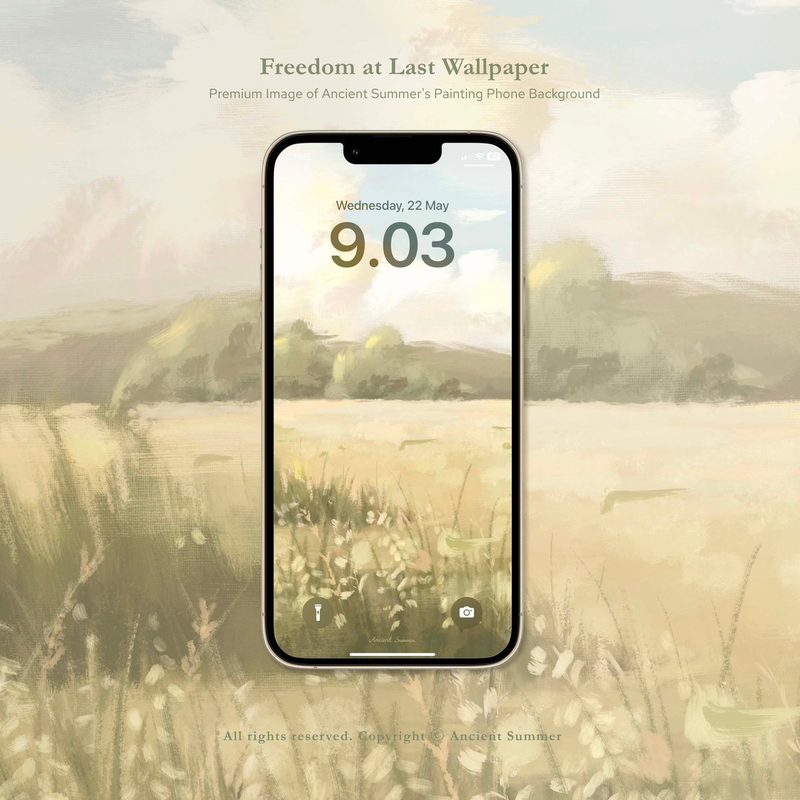 Highlight image for Wallpaper Bundle | 4 Designs | Premium Image of Ancient Summer's Painting Phone Backgrounds