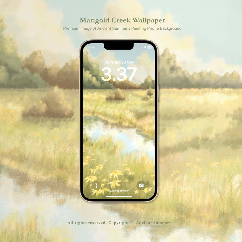 Highlight image for Wallpaper Bundle | 4 Designs | Premium Image of Ancient Summer's Painting Phone Backgrounds