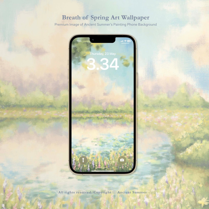 Highlight image for Wallpaper Bundle | 4 Designs | Premium Image of Ancient Summer's Painting Phone Backgrounds