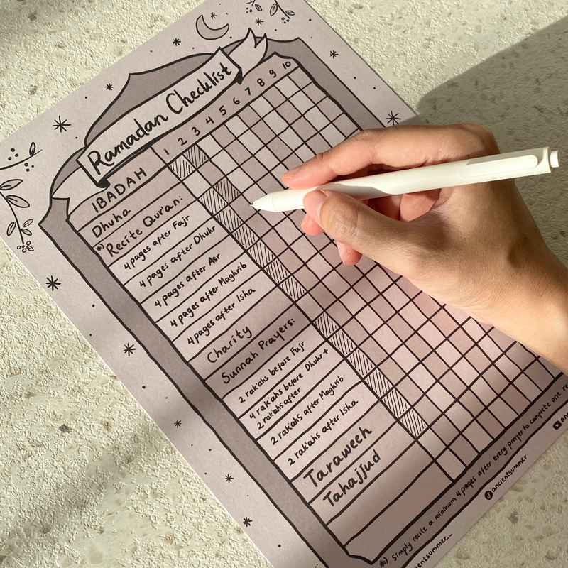 Highlight image for Ramadhan Planner | Printable Ramadhan Checklist