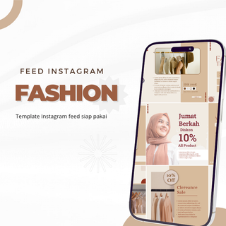 image for Template Feed Fashion Instagram  button