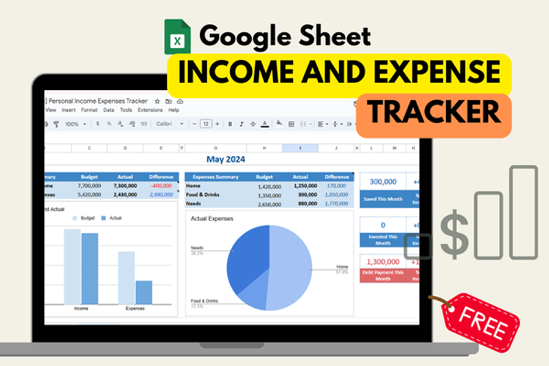 Highlight image 1 for [Template] Personal Income Expense Tracker