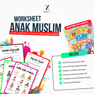image for Worksheet Anak Muslim [Lisensi Jual Kembali] button