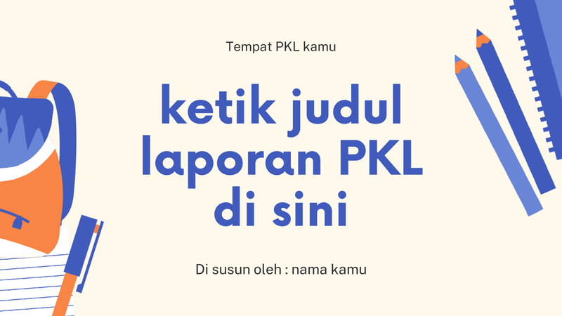 Template ppt sidang laporan pkl