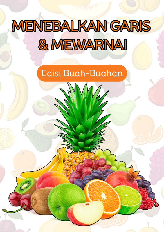 Highlight image 1 for Menebalkan dan Mewarnai (Edisi Buah-Buahan)
