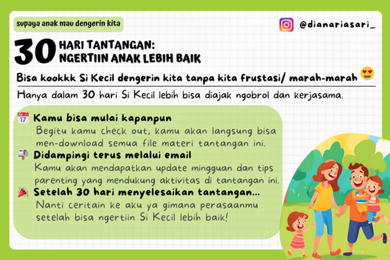 Highlight image for 30 Hari Tantangan: Ngertiin Anak Lebih Baik