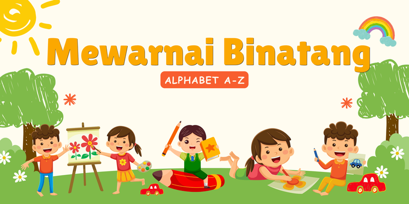 Highlight image for Free Printable Worksheet: Mewarnai Alfabet untuk Anak Paud/TK