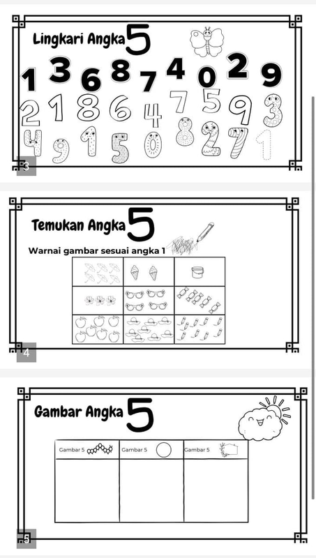 Highlight image 3 for Satu Paket Ebook Berisi 9 Buah Buku Belajar Angka untuk Anak Usia 2-6 Tahun