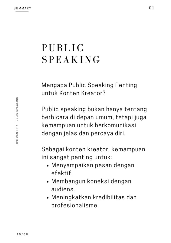 Highlight image for [GRATIS] E-book Tips dan Trik Public Speaking Dari NOL sampai JAGO!