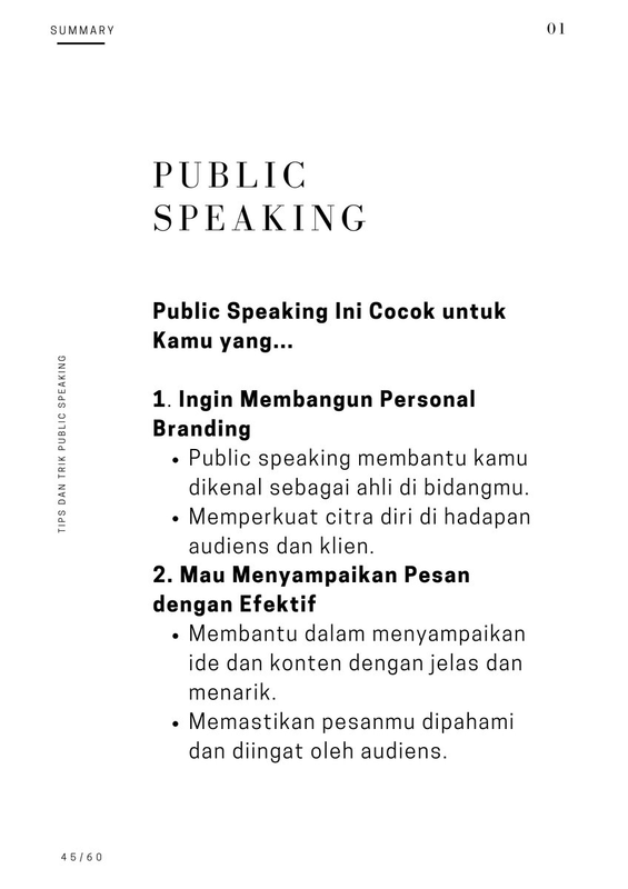Highlight image for [GRATIS] E-book Tips dan Trik Public Speaking Dari NOL sampai JAGO!
