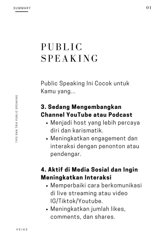 Highlight image for [GRATIS] E-book Tips dan Trik Public Speaking Dari NOL sampai JAGO!