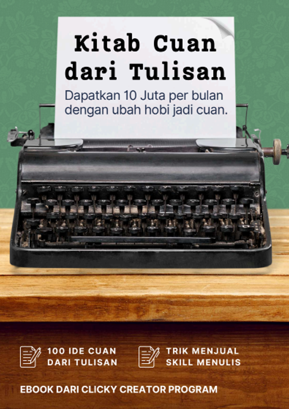 [DISKON 50%] Kitab Cuan Dari Tulisan - Creativspot x Clicky.id