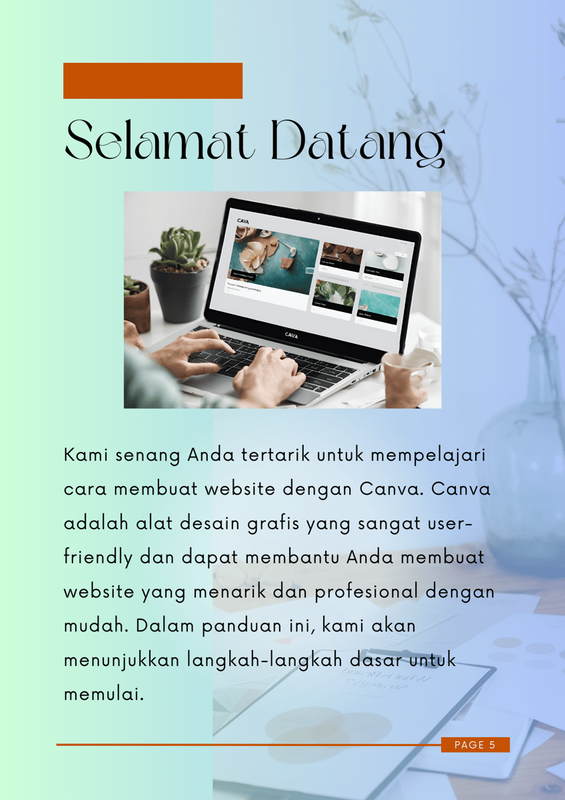 Highlight image 2 for GRATIS!!!! [E-Book] Cara Mudah Memiliki Website Sendiri dengan Canva