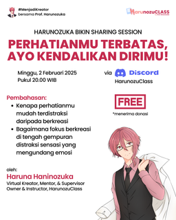 image for Sharing Session Perhatianmu Terbatas, Ayo Kendalikan Dirimu! button