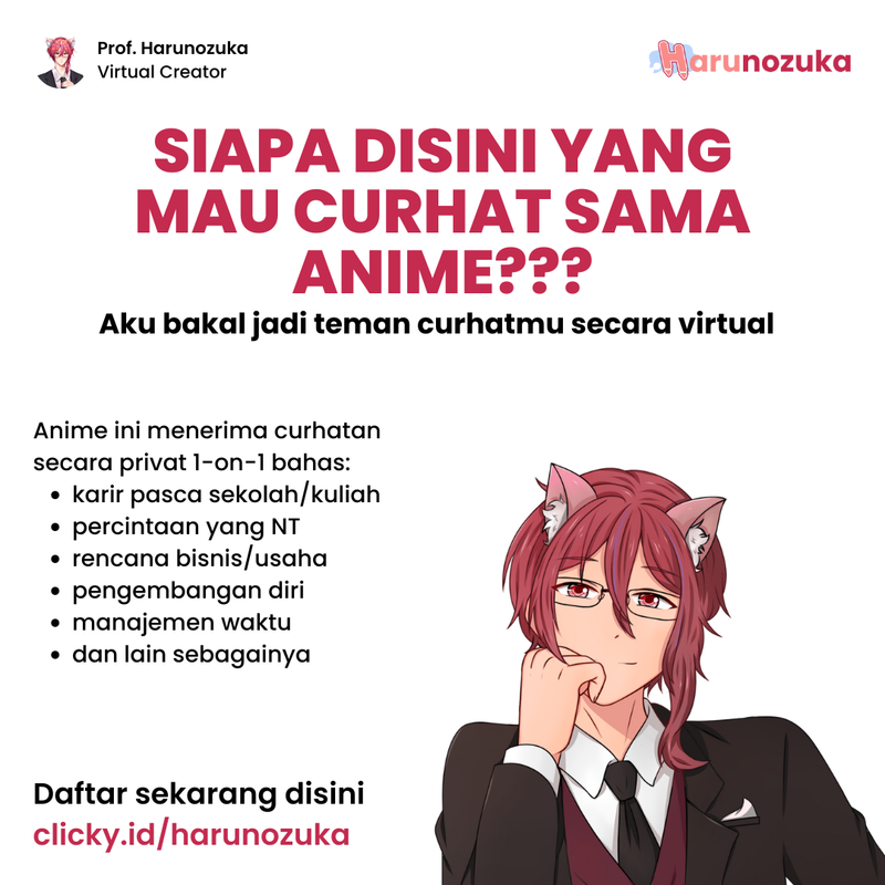 Highlight image for Harunozuka akan menjadi teman curhatmu secara online