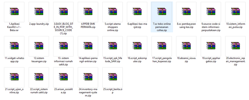 Highlight image 1 for 25 source code web php