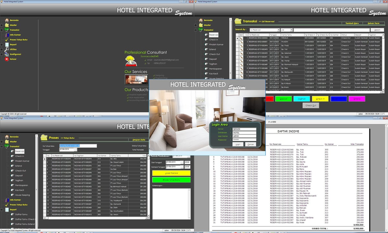 Highlight image for Hotel Integrated System Sourcecode
