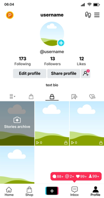 image for Tiktok button