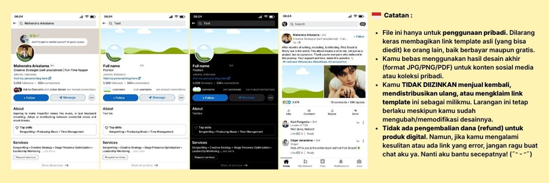 Highlight image for Linkedin Canva Templates for AU or Fanfiction