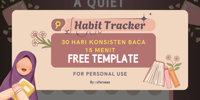 image for [FREE TEMPLATE] HABIT TRACKER - 15 Menit Baca Buku button