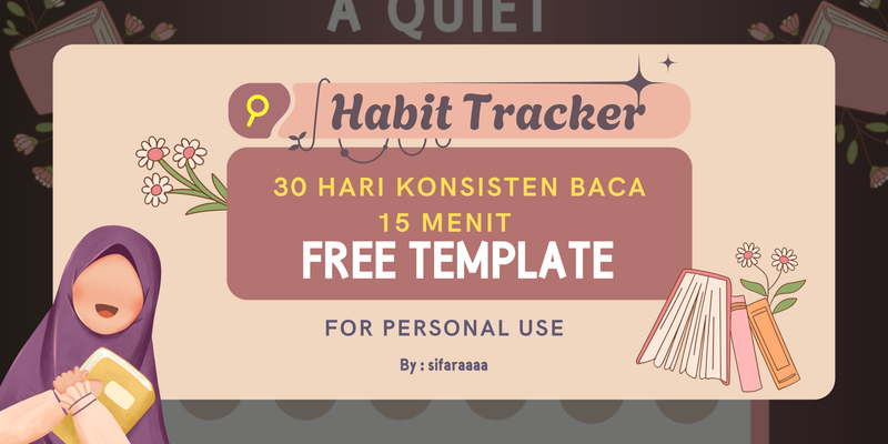 Highlight image 1 for [FREE TEMPLATE] Habit Tracker - 15 Menit Baca Buku