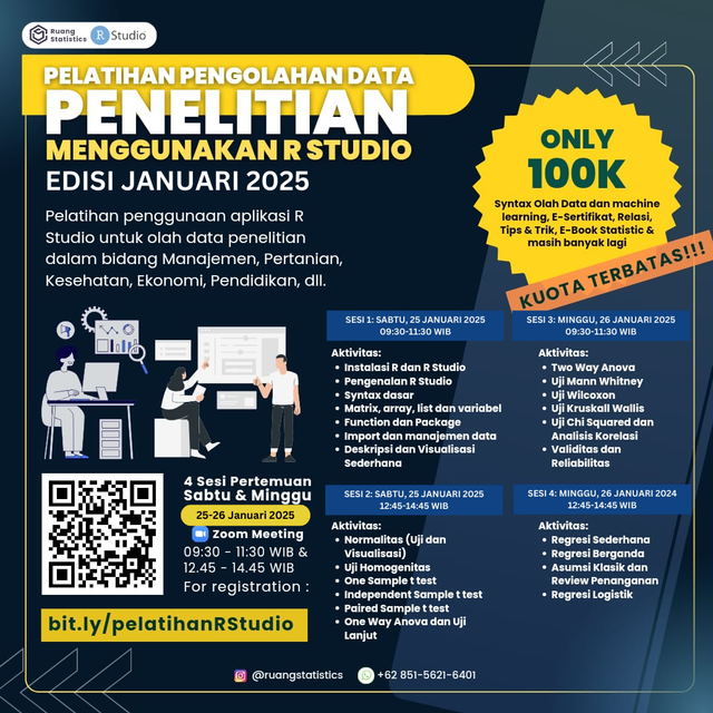 Image 0 for Informasi Pelatihan R Studio Terdekat