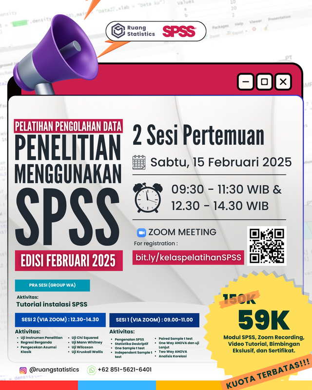 Highlight image 1 for Pelatihan Pengolahan Data Penelitian Menggunakan SPSS
