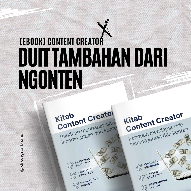 Highlight image for [EBOOK] Cara Mendapatkan Jajan Tambahan dari Ngonten