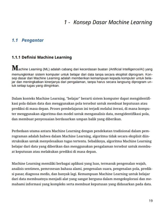 Highlight image for Fundamental Machine Leaning:Panduan Lengkap untuk Pemula