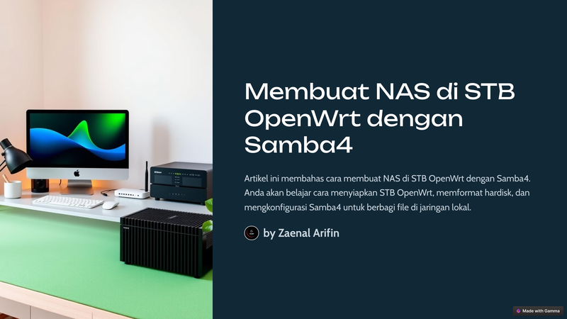 Highlight image for Membuat NAS di STB OPENWRT dengan Samba4