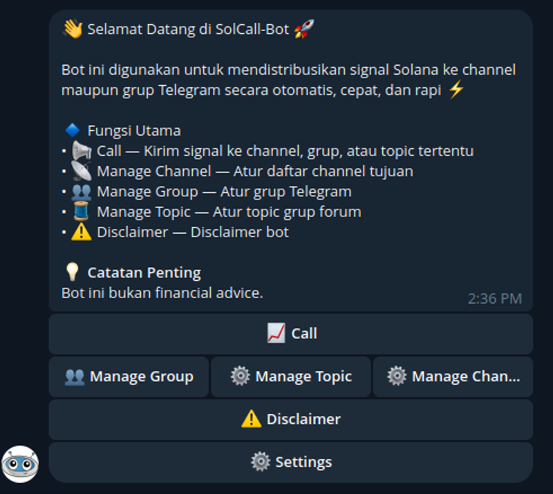 Highlight image for Source Code SolCall-Bot — Telegram Signal Bot Solana