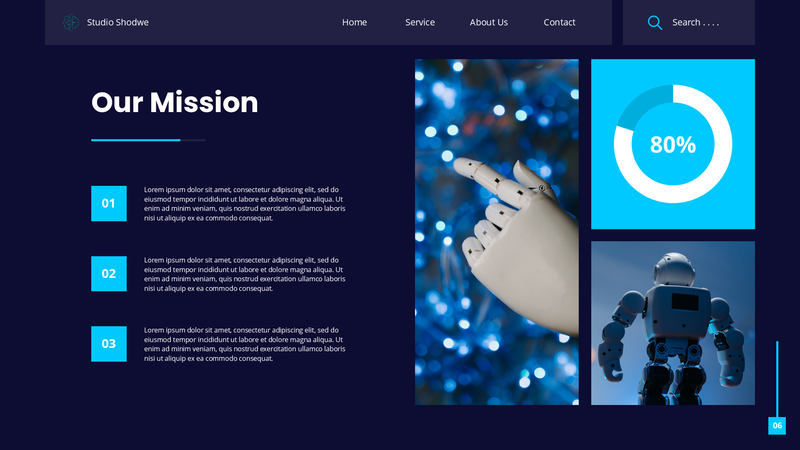 Highlight image 7 for 002.Template PPT Morph AI
