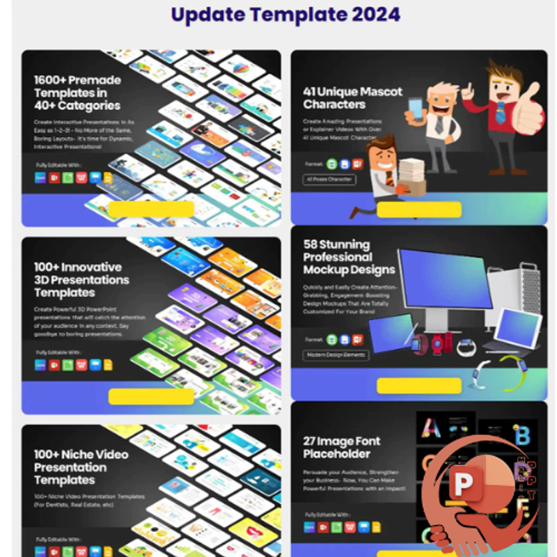 Highlight image for POWER Slide Animation 5000+ Template Presentasi Powerpoint+BONUS