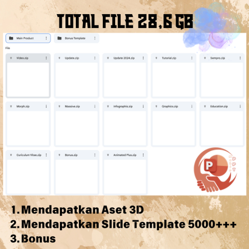 Highlight image for POWER Slide Animation 5000+ Template Presentasi Powerpoint+BONUS