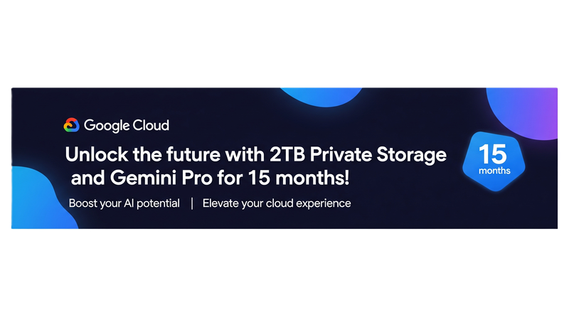 Highlight image for Akselerasi Inovasi: 2 TB Penyimpanan Cloud Pribadi & Akses Gemini Pro Selama 15 Bulan
