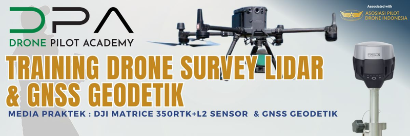 Highlight image for Training DRONE SURVEY LiDAR  & GNSS Geodetik 