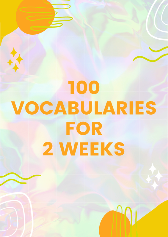 Highlight image for [FREE] 100 Vocabularies for 7 and 14 days