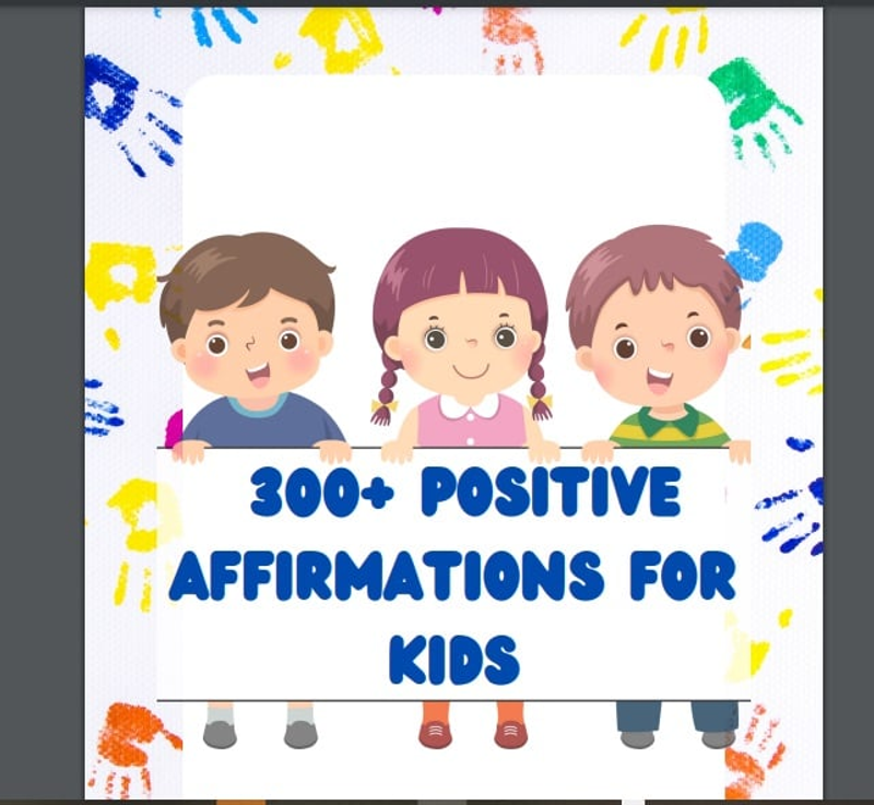 Highlight image for 300 pernyataan positif anak-anak (bahasa inggris)
